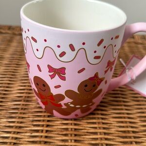 Gingerbread and bows holiday mug by Peppermint & Pine